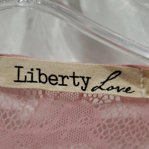 Liberty Love Pink Lace Cover Up Or Duster LARGE - Picture 2 of 10